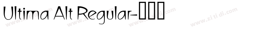 Ultima Alt Regular字体转换